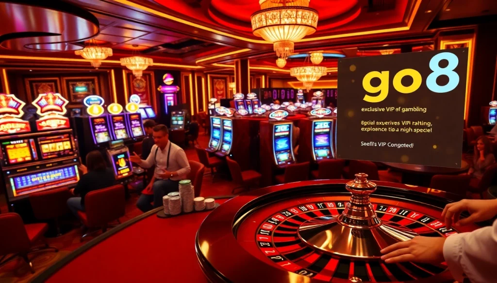 Go8 Casino offers an exhilarating roulette experience with players placing bets and celebrating wins.