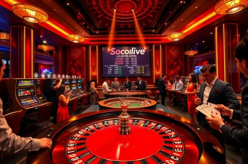 Socolive stream showcases lively roulette action in a luxurious casino setting, emphasizing thrilling bets and engagement.