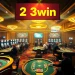 Experience the thrill of 23win's casino environment with vibrant poker and slot games.