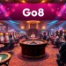 Experience the thrill of Go8 casino gaming, featuring vibrant slot machines and enthusiastic players at the tables.