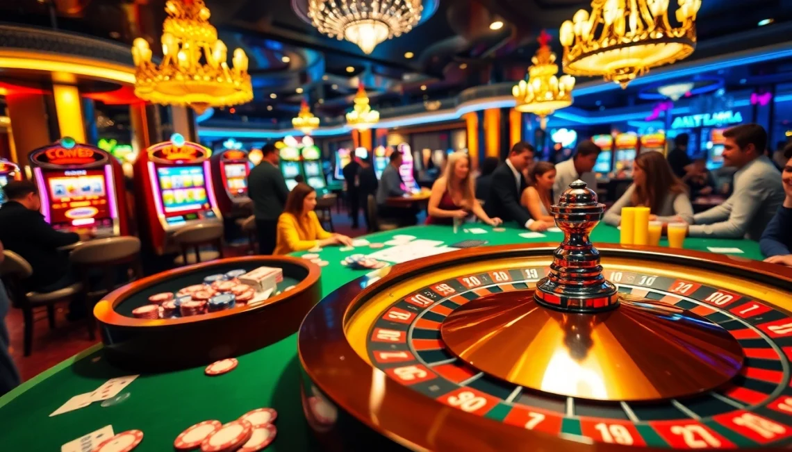 Experience the thrill of cm 88 gaming at a luxury casino, featuring roulette, poker chips, and excited players.
