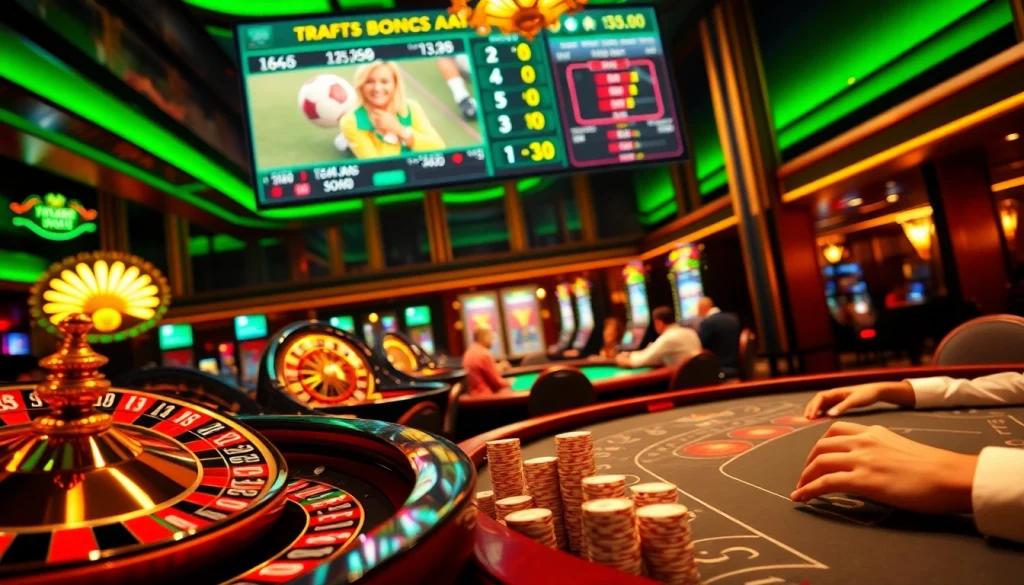 Experience the thrill of trực tiếp bóng đá with dynamic casino games and sports betting!